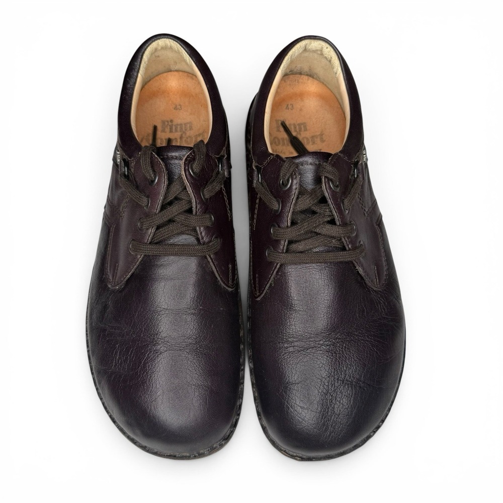 Finn Comfort Vaasa Brown Leather Orthopedic Shoes Men's 10 EU 43 Wide Toe Box